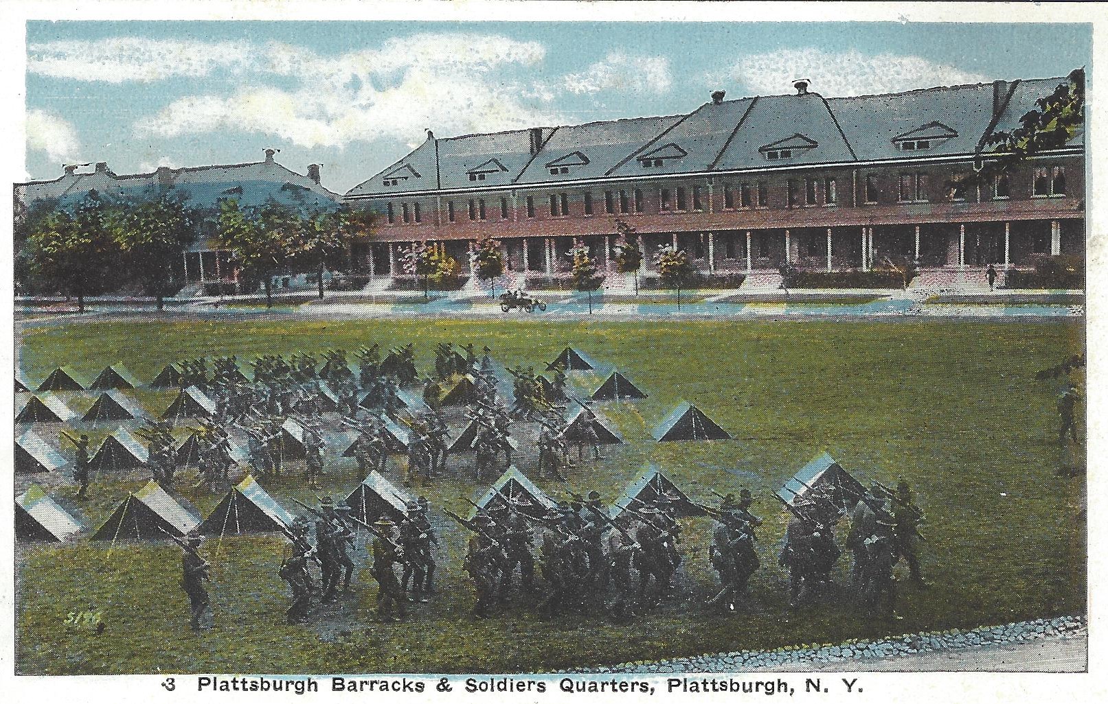 Plattsburgh Barracks Postcard