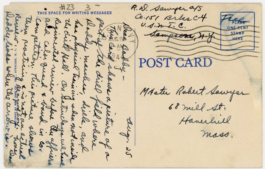 Ralph DeShon Sawyer Jr. was stationed at the Naval Training Center in Sampson, New York.